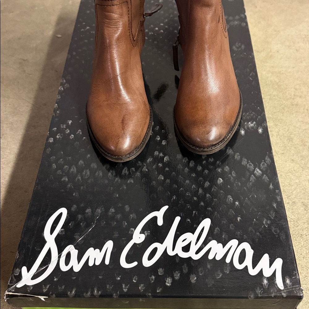 Brand new Sam Edelman Tan Leather Boots - Picture 2 of 12